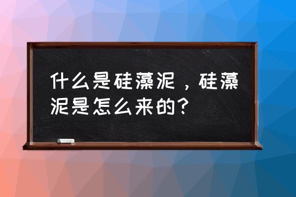 硅藻泥是由什么制作而成的 什么是硅藻泥，硅藻泥是怎么来的？