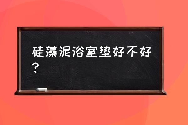 硅藻泥是不是看上去粗糙 硅藻泥浴室垫好不好？