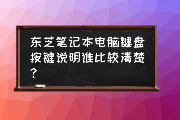 东芝笔记本电脑键盘有多少个按键 东芝笔记本电脑键盘按键说明谁比较清楚？