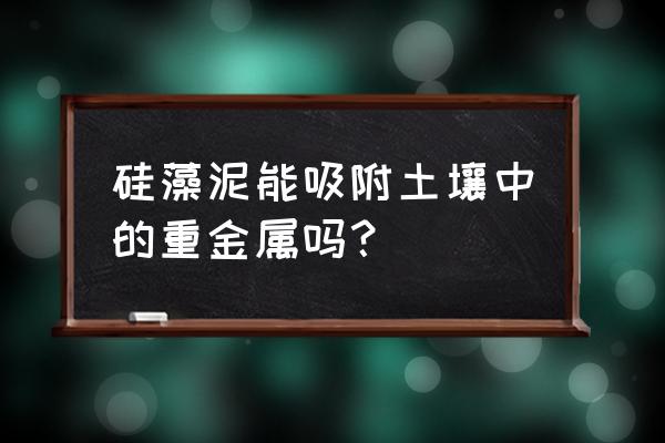 境美硅藻泥可以吸附吗 硅藻泥能吸附土壤中的重金属吗？